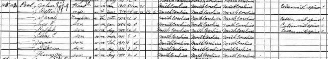 Poole 1900 census