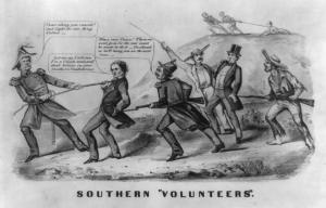 Southern "Volunteers".  Currier and Ives illustration, Library of Congress.